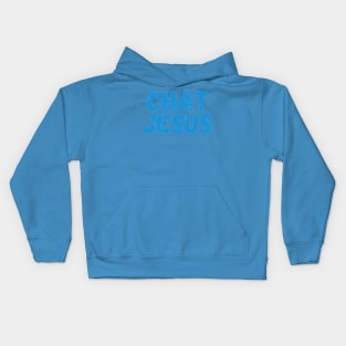 Chat Jesus Loves You Kids Hoodie